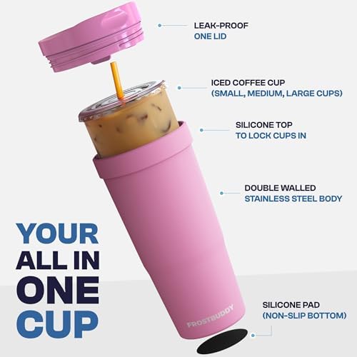 Frost Buddy Togo Buddy 30oz Tumbler - Spill-Proof Flip Lid (Purple Crayon1) - Image 3