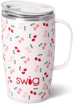 Swig Life 18oz Insulated Travel Mug with Handle & Lid, Cherry Pie by SwigLife