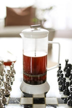 Teabloom Toulouse Borosilicate Glass Tea Press and Coffee Maker with No Plastic, 24-Ounce (700 mL) - Dawn Rose - Image 4