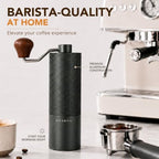 Portable Manual Coffee Grinder, Adjustable Stainless Steel Burr - Image 2