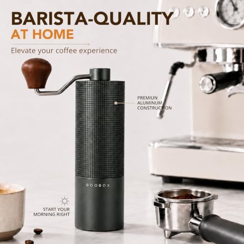 Portable Manual Coffee Grinder, Adjustable Stainless Steel Burr - Image 2