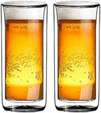 Sun's Tea (Set of 2) 20oz (600ml) Ultra Clear Strong Double Wall Insulated Thermo Glass Tumbler V3 Highball Glass for Beer/cocktail/lemonade/iced Tea/Smoothie (Real Borosilicate Glass, Not Plastic) - Image 2