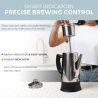 ALPHA LIVING PC-12SS Electric Coffee Percolator, 12 Cup Stainless Steel - Image 5