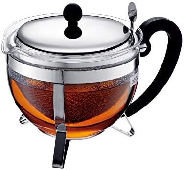 Bodum 1921-16-6 Chambord Tea Pot, 44 oz, Chrome by Bodum