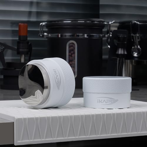 IKAPE 51MM Coffee Distributor, Gravity Adaptive Espresso Distributor Fits All 51MM Espresso Portafilter, Compatible with 51MM Delonghi Bottomless Portafilter (White) - Image 3