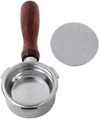 58mm Bottomless Portafilter with 3 Ears, Professional Espresso Portafilter with Filter Basket and Puck Screen, Compatible for CASABREWS Ultra/5700 Series/4700Gense/Neutron Pro by KOECTWYM