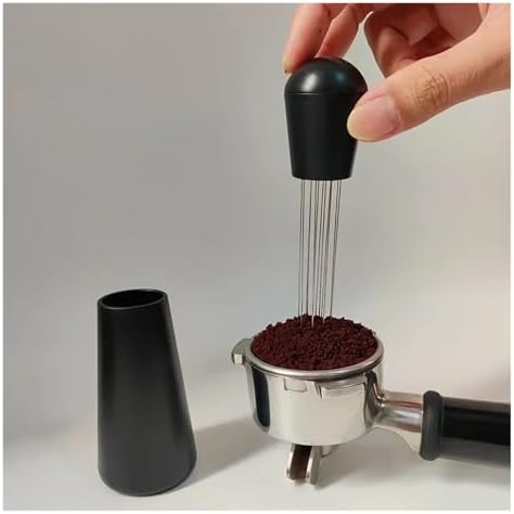 Coffee Tamper Spring Espresso Tamper 51mm 53mm 58mm Coffee Tampers And Coffee Stirrer Stainless Steel Tampers Coffee Accessories(51mm,Wooden-3Pcs) - Image 6