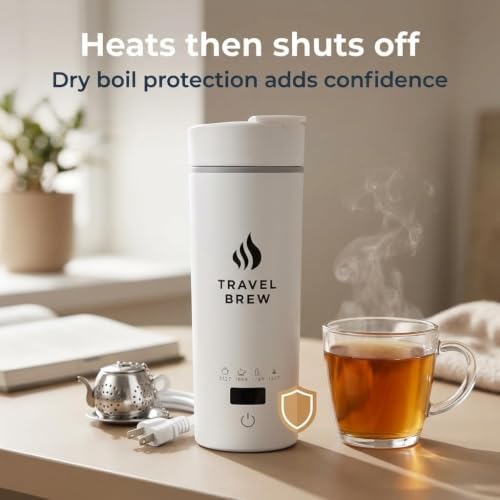 Travel Tea Kettle With Tea Infuser - 500ml with Auto Shut Off Protection - Image 4