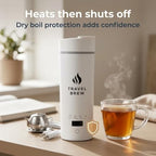 Travel Tea Kettle With Tea Infuser - 500ml with Auto Shut Off Protection - Image 4