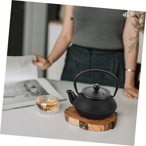 Vintage Cast Iron Teapot 0.3l Black Xmas, Retro Home Brewing - Image 6