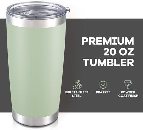20 oz Tumbler with Lid Stainless Steel Insulated Tumblers Bulk Cups Mug - Image 2