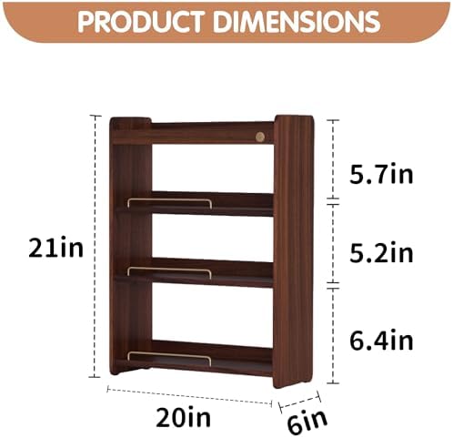 Coffee Mug Holder Wooden Cup Rack Mug Display Shelf Coffee Cup Holder for Countertop 4 Tier Wood Coffee Mugs Holder for Kitchen Coffee Cup Storage - Image 2