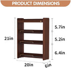 Coffee Mug Holder Wooden Cup Rack Mug Display Shelf Coffee Cup Holder for Countertop 4 Tier Wood Coffee Mugs Holder for Kitchen Coffee Cup Storage - Image 2