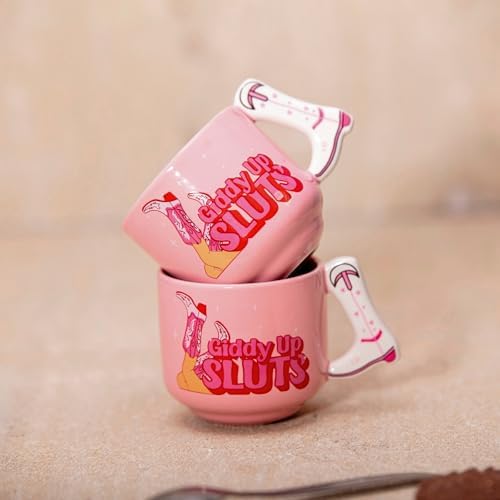 Boxer Gifts Giddy Up Sluts Novelty Espresso Cups - Cowgirl Gifts for Women - Country Themed Stuff - Funny Friend Gift - Image 5