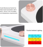 Yosoo Coffee Mug Warmer, 9 Temperature Settings Electric Cup Warmer with Auto Shut Off Timer, for Desk Coffee Tea Milk Beverage (U) - Image 5