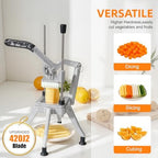 Commercial Vegetable Chopper, Heavy Duty Professional Fruit Dicer with 1/4" Replacement Blade, Stainless Steel French Fry Cutter, Fruit Slicer for Tomato Peppers Potato Mushroom - Image 3