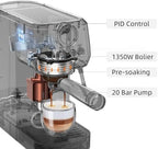 MAttinata 1663L Espresso Machine 20 Bar, 10mm Steam Wand for Milk Frother - Image 6