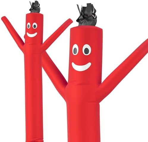 LookOurWay Air Dancers Wacky Waving Inflatable Tube Man Attachment - 7 Feet Tall Advertising Air Dancer Waving Man Inflatable Tube Guy - Blower Not Included - Red by LookOurWay