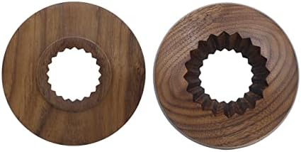 Handmade Origami Coffee Dripper Holder, Pour Over Coffee Stand, Walnut Wood Holder for Origami Dripper S M (Curve) - Image 2