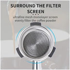 Compatible With Breville，Compatible With Sage，870 878 880 With Replaceable Filter Basket Home Kitchen Barista Accessories,54mm Coffee Bottomless Portafilter(54MM Red Wood) - Image 4