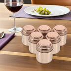 Veemoon 6pcs round Tinplate Tea Canister with Lid, Coffee Storage - Image 7
