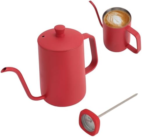 pour Over Coffee Kettle, Professional Large Capacity Gooseneck Stainless Steel Coffee Tea Pot with Thermometer for Home Use and Easy to Carry - Image 7