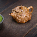 Tea Kettle Creative Chinese Hand-Carved Dragon Teapot Tea Art Retro Tea Maker Ceramic Tea Infuser - Image 5