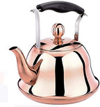 Tea Kettle Stovetop Whistling Tea Kettle 2 Liter Induction/Gas Stove Top Tea Pot Copper Teakettle Teapot Maker Water Boiling Pot by Unknown