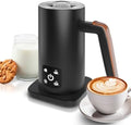 APQ Supply Black Electric Milk Frother and Steamer 11.8oz. Warm and Cold Foam Maker for Coffee. Functional 4-in-1 Automatic Milk Steamer and Frother for Latte, Hot Chocolate, Heating Baby Formula by APQSupply%C2%AE