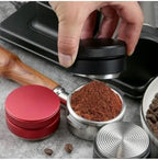 Professional 2.28 in Stainless Steel Coffee Tamper, Macaron Style Portafilter Dosing Funnel Tool, Espresso Dosing Ring for Even Coffee Distribution, Durable Metal Construction - Image 2