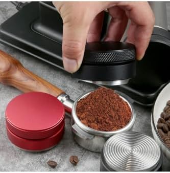 Professional 2.28 in Stainless Steel Coffee Tamper, Macaron Style Portafilter Dosing Funnel Tool, Espresso Dosing Ring for Even Coffee Distribution, Durable Metal Construction - Image 2