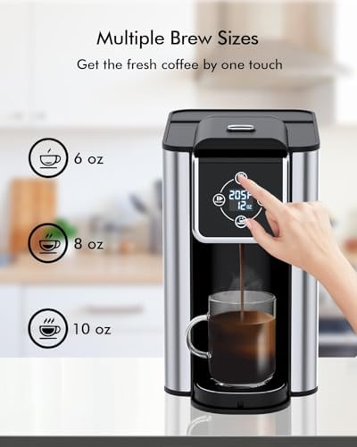 SIFENE 3-in-1 Single Serve Coffee Maker, K-Cup, Ground Coffee & Tea - Image 4