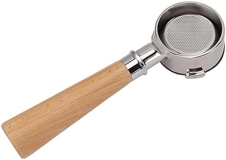 58mm Bottomless Portafilter, 3-Ear Beech Wood Handle - Image 2