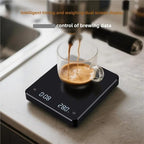Digital Coffee Scale with Timer, 3kg/0.1g Precision,& Insulating Mat, for Espresso & Hand Brewing, Square Design(USB Black B) - Image 3