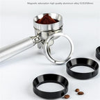 51/53/58mm Espresso Coffee Dosing Ring Coffee Filter Replacement Ring Espresso with 2 Cup 1 Cup Basket Needle Dosing Funnel 54mm(Black,53MM) - Image 2