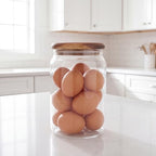 2-Pack 2000ml Mason Jars w/Spoons, Acacia Lids for Flour & Spice - Image 4