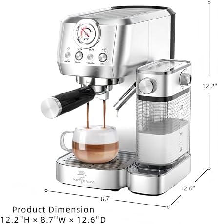 MAttinata 1633 Espresso Machine, Cappuccino Machine with Auto Milk Frother - Image 7