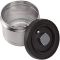 Sanpyl Vacuum Coffee Canister Food Storage Container, 304 Stainless Steel Airtight Food Storage Containers, Press Type Vacuum Sealed Container for Coffee Beans Tea Cereal (1100ML by Sanpyl