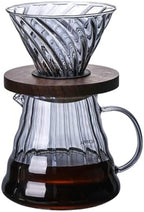 Coffee Cups Coffee Carafe 500 Coffee Dripper Shared Pot Glass Funnel Portable Coffee Pot Filter Cup with Support Coffee Server Stove Home & Kitchen convenient by Unknown