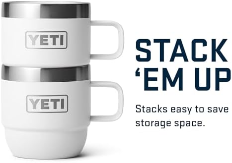 YETI Rambler 6 oz Stackable Mug, Stainless Steel, Vacuum Insulated Espresso/Coffee Mug, 2 Pack - Image 5