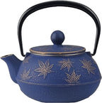 Iwachu 45764 Teapot Type 3 Maple Gold/EBU 0.32L Inner Enamel Nambu Ironware by Iwachu