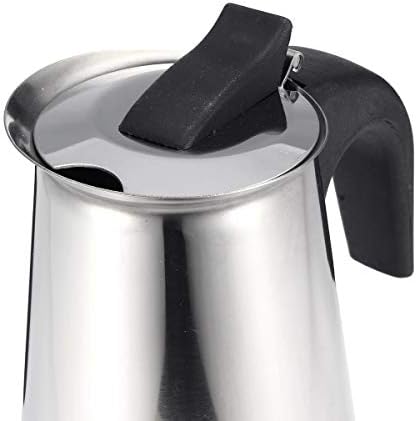 WILL 200450ml Portable Espresso Coffee Maker Moka Pot Stainless Steel with Electric stove Filter Percolator Coffee Brewer Kettle Pot (200ml) - Image 7