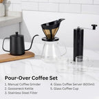 Manual Pour Over Coffee Dripper Set with Grinder, All-in-One Kit - Image 2