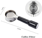 58 MM 3ears Bottomless Portafilter,Compatible With Barsetto,Compatible With Oster,Coffee Machine Stainless Steel Espresso Handle Filter Barista Tool(58mm-C2) - Image 2