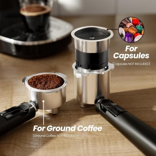 Kismile 20 Bar Stainless Steel Espresso Machine with Steam Milk Frother - Image 4
