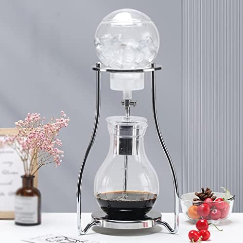 JITEM Cafetera Ice Cold Dripper Coffee and Tea Maker Dripper Brewer Maker with Adjustable Water Flow Stainless Steel Filter Glass Carafe for Coffee or Tea - Image 7