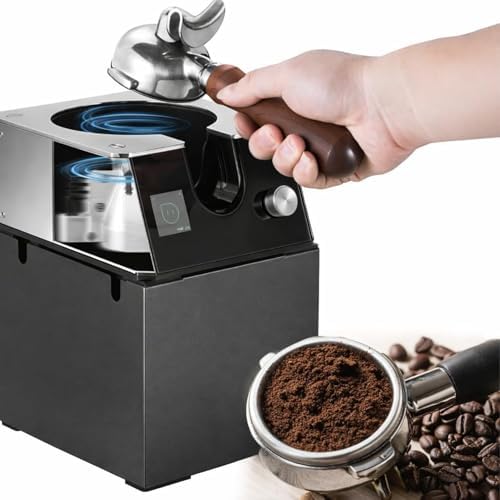 58mm Automatic Coffee Filter Holder Cleaner with 3 Types of Heads, Professional Coffee Grounds Cleaning Machine for Home and Commercial Use 220V by Unknown