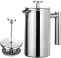 French Press Coffee Maker Stainless Steel Double Walled Insulated Coffee Maker Pot by Irishom
