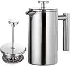French Press Coffee Maker Stainless Steel Double Walled Insulated Coffee Maker Pot by Irishom