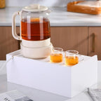 Cinnvoice Tea Bag Organizer Wooden Tea Storage Box, White - Image 4